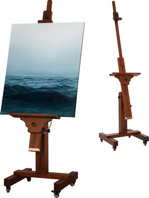 VISWIN Studio Heavy-Duty Easel, Tilts Flat & Movable, Adjustable Solid ...