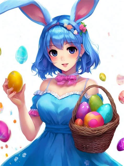 Download Anime Bunny Girl Easter Wallpaper | Wallpapers.com