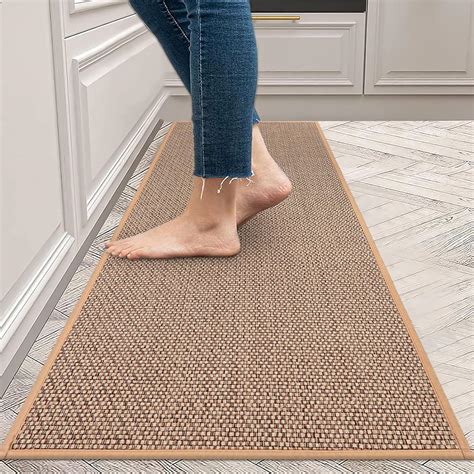 KIMODE Kitchen Mtas 20"x47",Non-Slip Washable Farmhouse Kitchen Runner ...