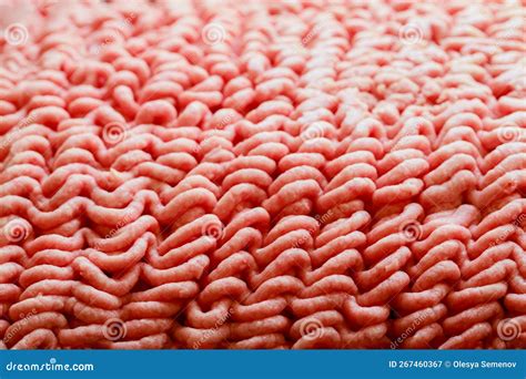 Raw Uncooked Ground Beef, Texture of Minced Meat. Stock Image - Image ...
