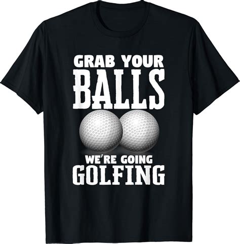 Mens Funny Golf Male Golfer Humor Player Graphic T-Shirt : Amazon.co.uk ...