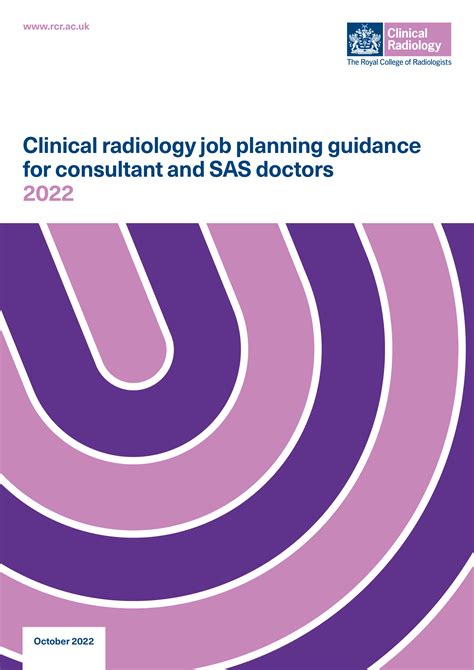 Clinical radiology job planning guidance for consultant and SAS doctors 2022 | The Royal College ...