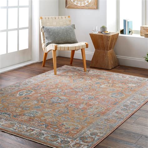 Mark&Day Area Rugs, 4x6 Fort Thomas Traditional Rust Area Rug (3'11" x ...