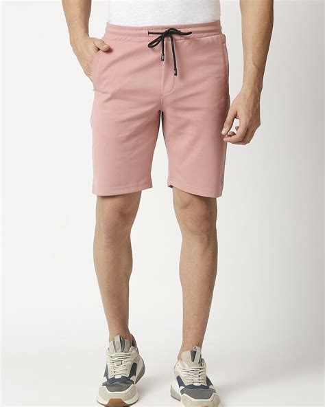 Buy Men's Pastel Pink Shorts Online at Bewakoof