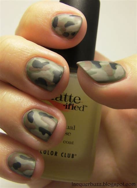 Camouflage nail polish. | Camouflage nails, Camo nails, Fancy nails