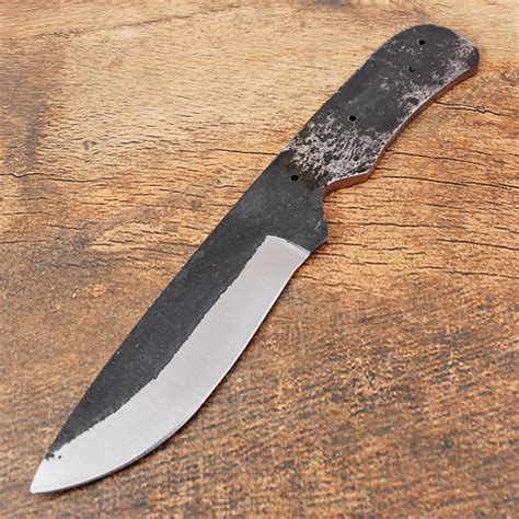 8'' CUSTOM HAND FORGED 1095 CARBON STEEL BLANK BLADE HUNTING SKINNING ...