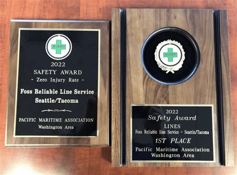 Foss Maritime Line Service Receives Safety Recognition