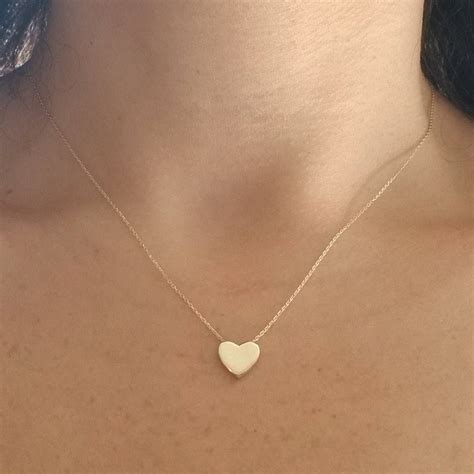Yellow Gold Heart Necklace