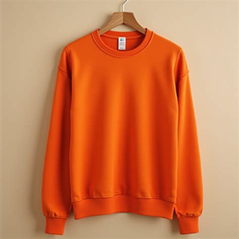 Orange Long Sleeve Shirt on Hanger | Stable Diffusion Online