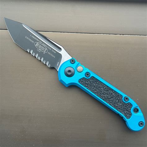 Microtech LUDT T/E Gen III Turquoise Serrated 1136-2TQ | American Edge ...