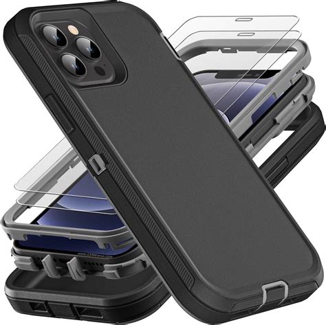 Amazon.com: for iPhone 12 / iPhone 12 PRO Case: Dual Layer Protective ...