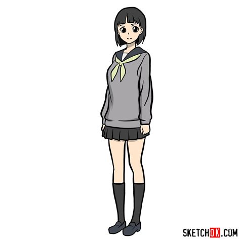 How to Draw Suguha Kirigaya in Her Real-Life Appearance