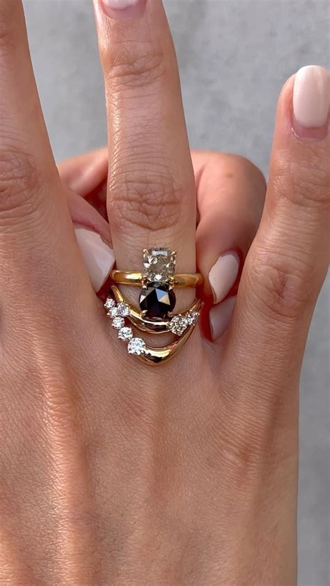 2ct oval white diamond ring engagement ring stack bridal stack – Artofit