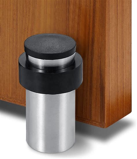 Door Stopper, 65mm Floor Mount Door Stop, Stainless Steel, Cylindrical ...