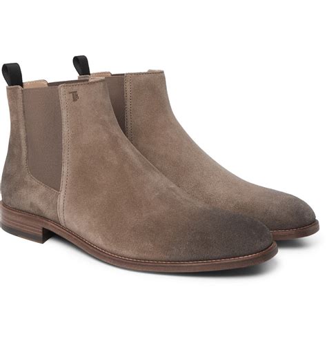Tod's - Suede Chelsea Boots - Gray Tod's