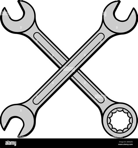 Open ended wrenches Stock Vector Images - Alamy