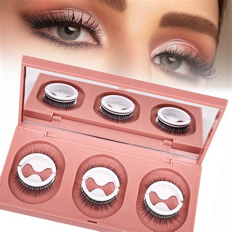 Amazon.com: Self-adhesive Eyelashes,2024 New Snap on Lashes, Waterproof ...