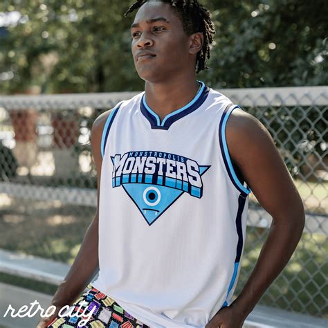 Monstropolis Monsters Basketball Jersey (White)
