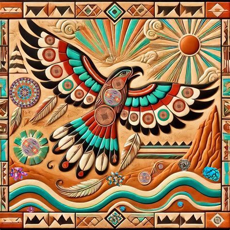 Flight of the Thunderbird | Native american art, Indian art, Native art