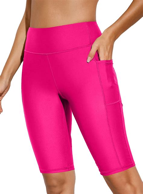 Chase Secret Womens Long Swim Shorts High Waisted Knee Length Board ...