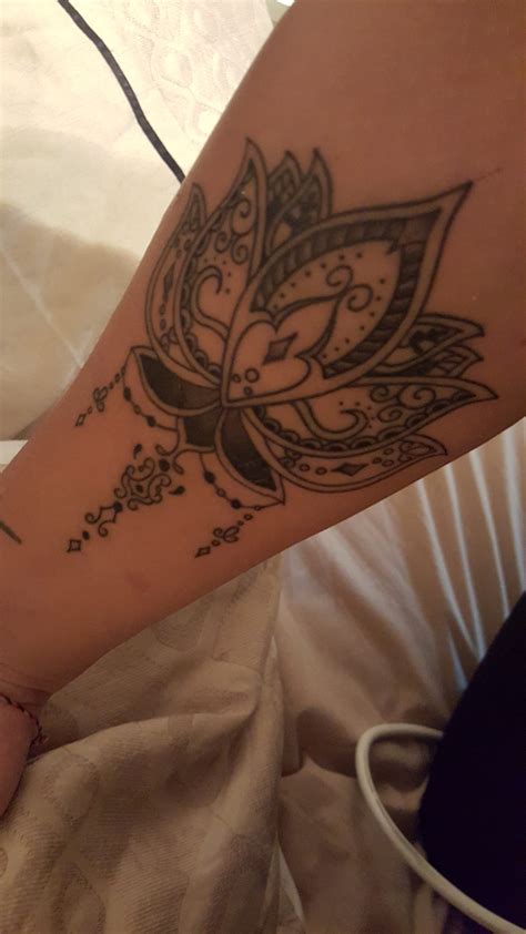 Lotus Flower Bomb Tattoo