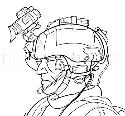 How To Draw Soldiers, Drawing, Step by Step, by KingTutorial - DragoArt