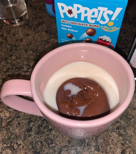 FOODSTUFF FINDS: Poppets Salted Caramel Hot Chocolate Bomb (Morrisons ...