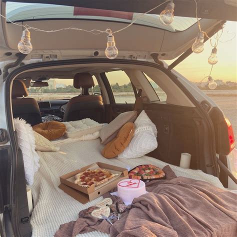 Car Picnic | Cute date ideas, Sleepover, Romantic date night ideas
