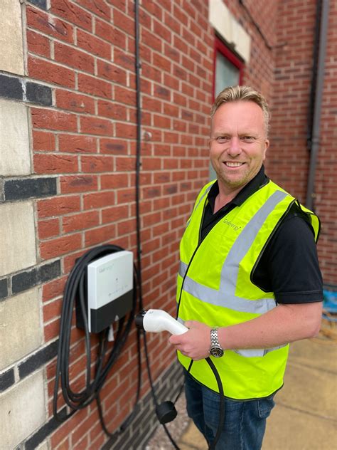 Jason Howlett with GivEnergy EV charger - Professional Electrician
