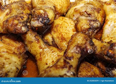 A Close Up of Fried Chicken Legs, Drumsticks, Tasty and Unhealthy Food ...