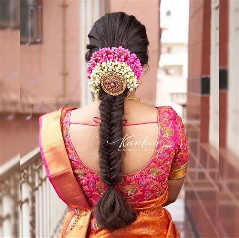 Pin by Navina Krishnan on Indian bride | Indian hairstyles, Simple ...