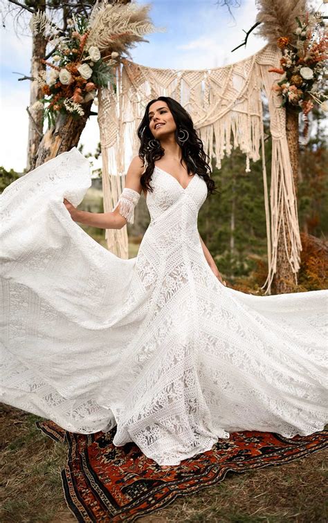 Modern Boho Wedding Dress
