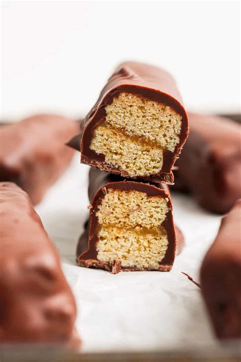 Protein Peanut Butter Twix Bars - Fit Foodie Finds