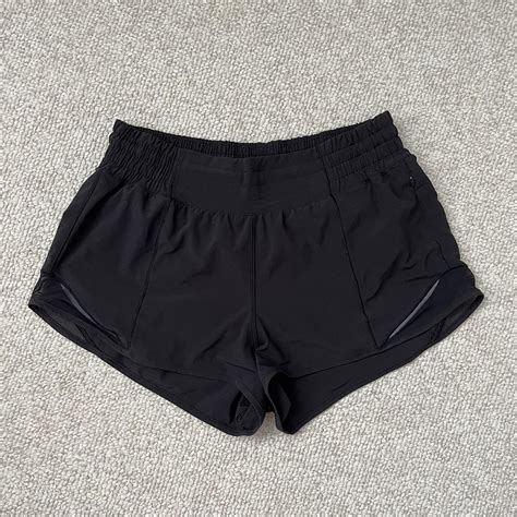 Lululemon Women's Black Shorts | Depop