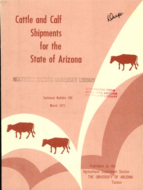 Cattle and calf shipments for the State of Arizona | Arizona Memory Project