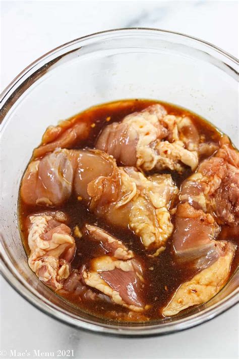 Asian Chicken Thigh Marinade Recipe Recipe - Mae's Menu