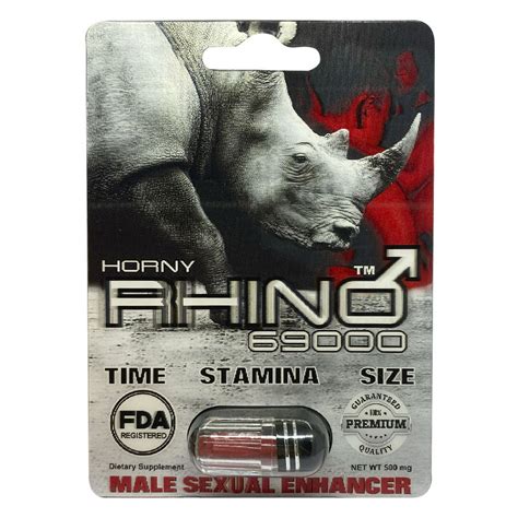 Potencializador sexual masculino Horny Rhino 69000 Rhino RHINO Horny ...
