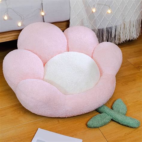 Goodliest Flower Seat Cushion Cute Floor Pillow Thickened Flower Shape ...