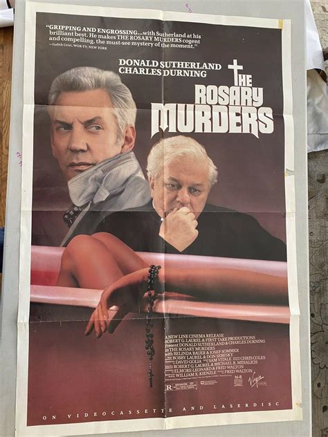 The Rosary Murders Movie Poster - Donald Sutherland - 41 x 27 - Folded ...
