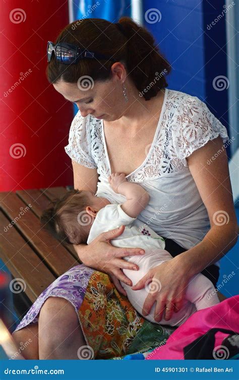 Breastfeeding in public stock image. Image of girl, daughter - 45901301