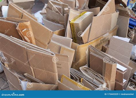 Cardboard Boxes for Recycling Editorial Stock Image - Image of card ...