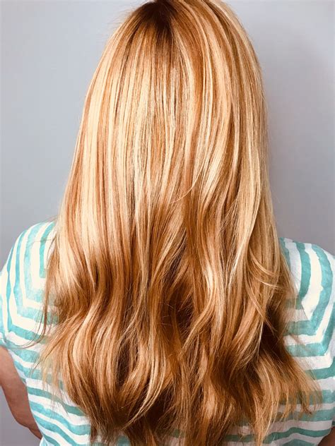 Auburn Hair Color With Blonde Highlights