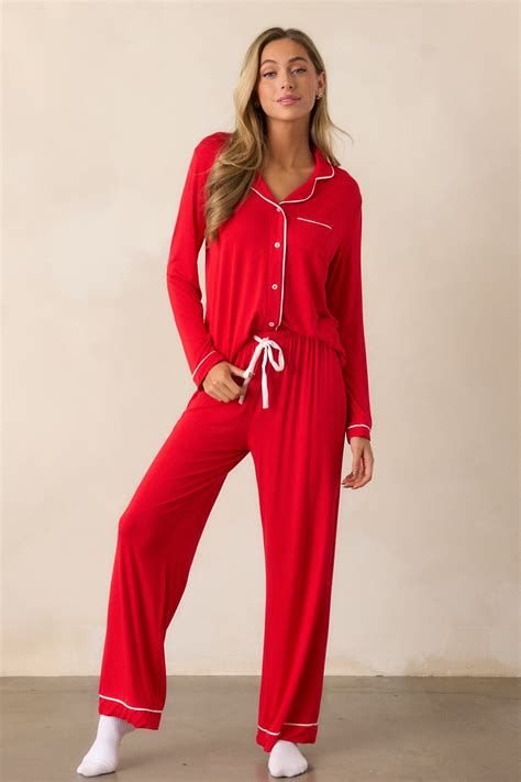 Red Pajama Pants - All Pajamas | Red Dress