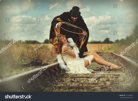 1920 Style Image Damsel Distress Tied Stock Photo 117338551 - Shutterstock