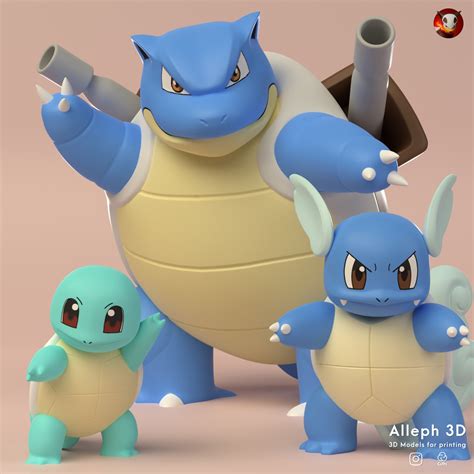 Pokemon Squirtle Evolusjon