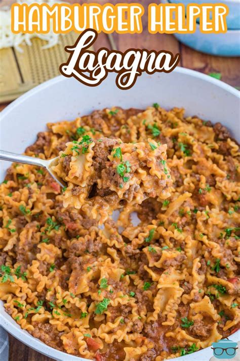 Hamburger Helper Lasagna - The Country Cook