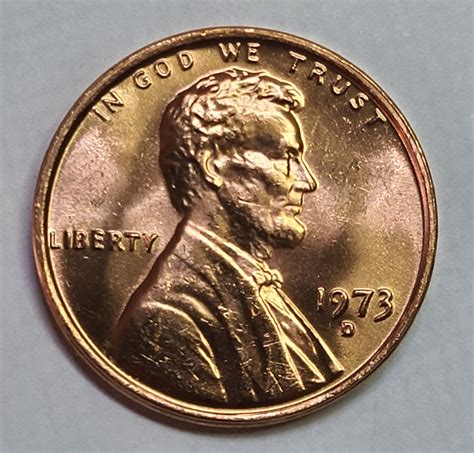 1973-D Lincoln Cent MS-65 (GEM) RED - For Sale, Buy Now Online - Item ...