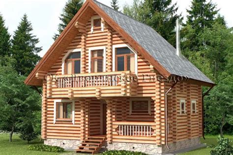 Дом-баня из оцилиндрованного бревна под ключ | Дворянское Гнездо