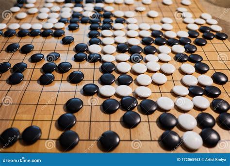 Go Game or Weiqi Wei-chi - Traditional Chinese Board Game. Stock Image ...