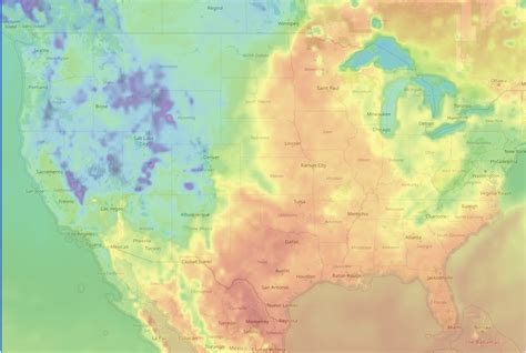 Blank Weather Map Of Us Blank Weather Map